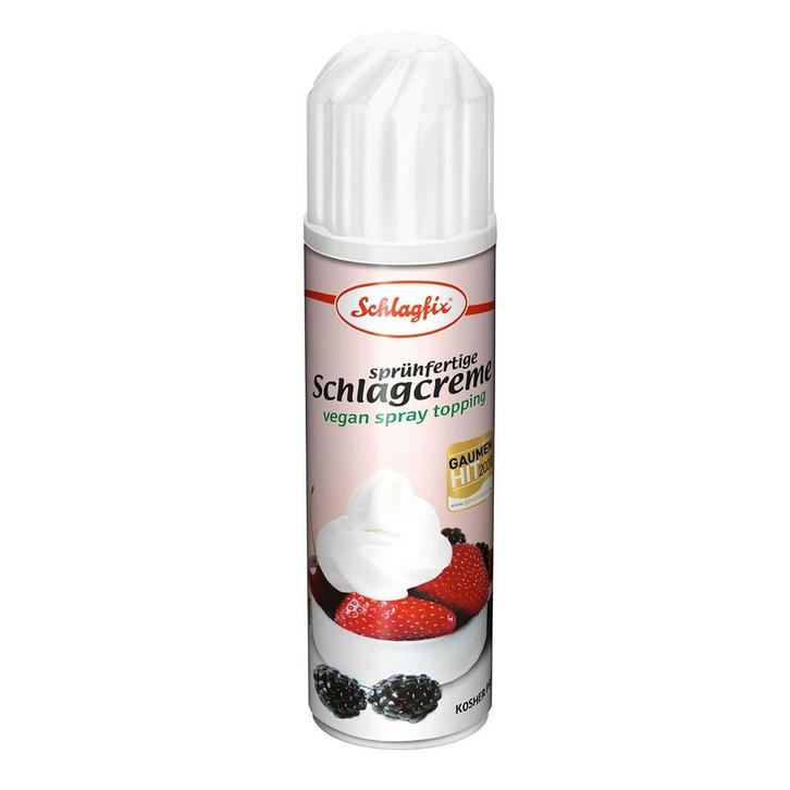 Schlagfix Plantaardige Slagroom Gezoet Spuitbus 200ml, Hobby en Vrije tijd, Taarten en Cupcakes maken, Nieuw, Verzenden