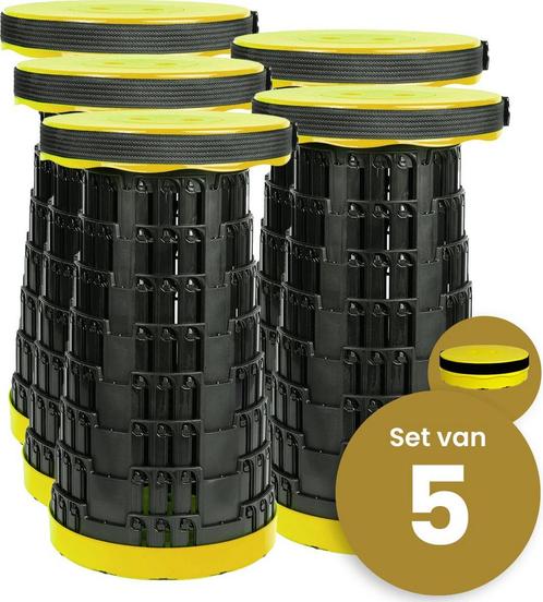 Alora Opvouwbare kruk extra strong geel per 5, Kinderen en Baby's, Speelgoed | Actiefiguren, Nieuw, Ophalen of Verzenden