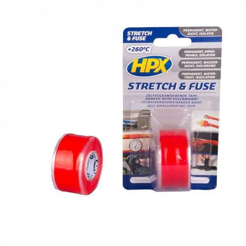 Stretch & Fuse Zelfvulkaniserende Tape Rood, Caravans en Kamperen, Kampeeraccessoires, Nieuw