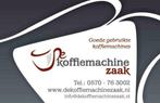 DeKoffiemachinezaak voor service aan uw koffiemachine!, Garantie