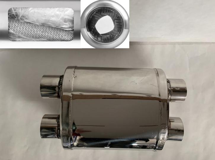 MAX Spiral Straight Flo Performance polished rvs uitlaat, Auto-onderdelen, Overige Auto-onderdelen, Nieuw, Ophalen of Verzenden