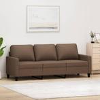 Comfortabele Driezitsbank Bruin - Retourdeal met Korting!, 150 tot 200 cm, 75 tot 100 cm, Ophalen of Verzenden, Rechte bank