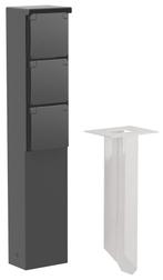 Buiten Ip55 Drievoudige Stopcontact Tuinpost Met Grondpen, Doe-het-zelf en Verbouw, Elektra en Kabels, Verzenden, Nieuw, Overige typen