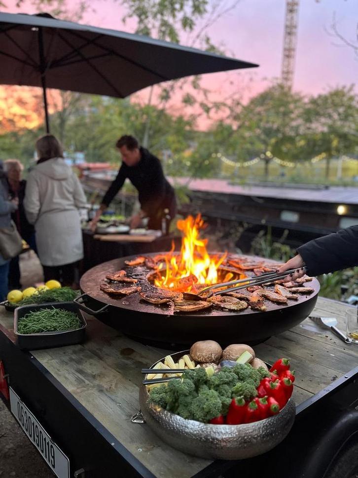 Plancha bbq aanhanger te huur, Tuin en Terras, Houtskoolbarbecues, Nieuw