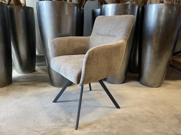 Veiling - Eetkamerstoel Manur (set van 8) weefstof - liver, Huis en Inrichting, Stoelen, Nieuw