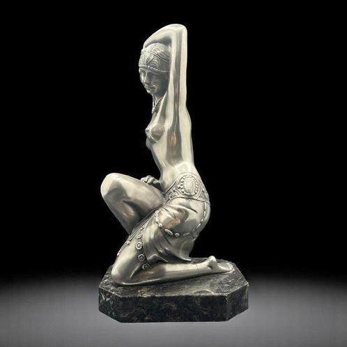sculptuur, Sculpture Art Déco Danseuse Égyptienne - 35.5, Antiek en Kunst, Curiosa en Brocante
