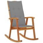 vidaXL Schommelstoel met kussens massief acaciahout, Verzenden, Nieuw, Hout