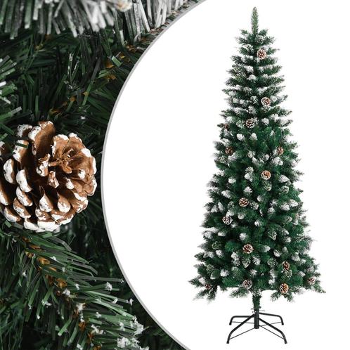 vidaXL Kunstkerstboom met standaard 180 cm PVC groen, Diversen, Kerst, Nieuw, Verzenden