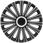 4-Delige Wieldoppenset LeMans 16-inch zwart/zilver, Nieuw, Verzenden