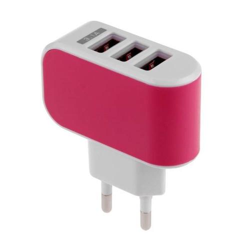 5-Pack  Triple (3x) USB Port iPhone/Android Muur Oplader, Telecommunicatie, Mobiele telefoons | Telefoon-opladers, Nieuw, Verzenden