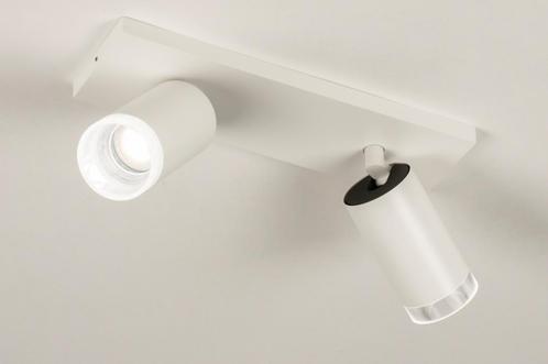 Rietveld Spots - Wit, Transparant - Kunststof, Metaal, Alumi, Huis en Inrichting, Lampen | Hanglampen, Verzenden