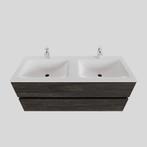 Badkamermeubel Solid Surface BWS Oslo 120x46 cm Dubbel Wood, Ophalen of Verzenden, Nieuw, Bad