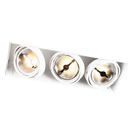 Inbouwspot wit  AR111 trimless 3-lichts - Oneon, Huis en Inrichting, Lampen | Spots, Nieuw, Overige materialen