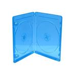 Blu-Ray  dubbel doosjes transparant blauw 5 stuks 7mm