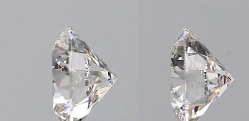 2 pcs Diamant (Natuurlijk) - 0.60 ct - Rond - D (kleurloos), Sieraden, Tassen en Uiterlijk, Edelstenen