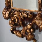 Spiegel Italiaans barok hout geneden lijst verguld en gebr, Antiek en Kunst, Ophalen of Verzenden
