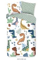 Ledikant dekbedovertrek Dino - katoen - 100x135 + 40x60 cm, Kinderen en Baby's, Kinderkamer | Beddengoed, Verzenden, Nieuw