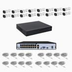 Set met 16x ip camera, PoE, 5MP 2 weg audio, slimme detectie, Verzenden, Nieuw