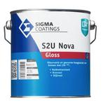 Sigma S2U Nova Gloss - RAL 9010 - 1 liter (Lakverf), Doe-het-zelf en Verbouw, Verf, Beits en Lak, Overige kleuren, Nieuw, Ophalen of Verzenden