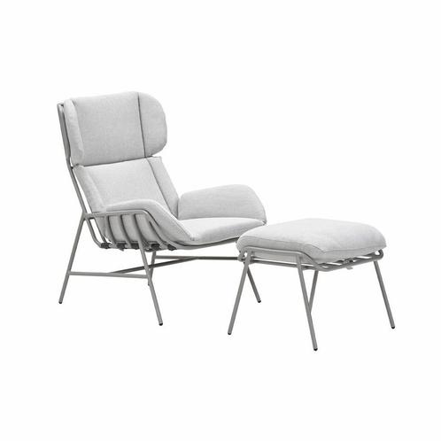 Garden Impressions Fresno loungestoel incl. voetenbank -, Tuin en Terras, Tuinsets en Loungesets, Verzenden
