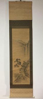 Waterfall Landscape / Japanese Vintage Hanging Scroll, Antiek en Kunst