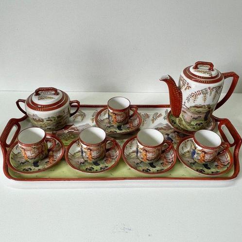 Koffie- en theeservies (16) - Geisha / Landscape - Porselein, Antiek en Kunst, Curiosa en Brocante