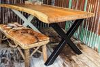 ronde eiken tafel op maat gemaakt eettafel, Verzenden, Rond, 50 tot 100 cm, Landelijk Scandinavische 