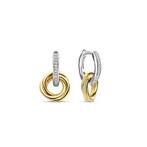 TI SENTO Dames Oorbellen - 925 zilver - Zirkonia met geel, Sieraden, Tassen en Uiterlijk, Oorbellen, Verzenden, Nieuw