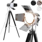 Vloerlamp - Staande lamp - 103-148 cm - Zwart - Jago, Verzenden, Zo goed als nieuw