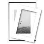 Fotolijst met passe partout 40x60cm zwart, Nieuw