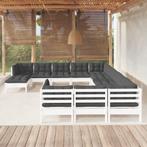 vidaXL 12-delige Loungeset met kussens massief grenenhout, Tuin en Terras, Tuinsets en Loungesets, Verzenden, Nieuw, 2 zitplaatsen