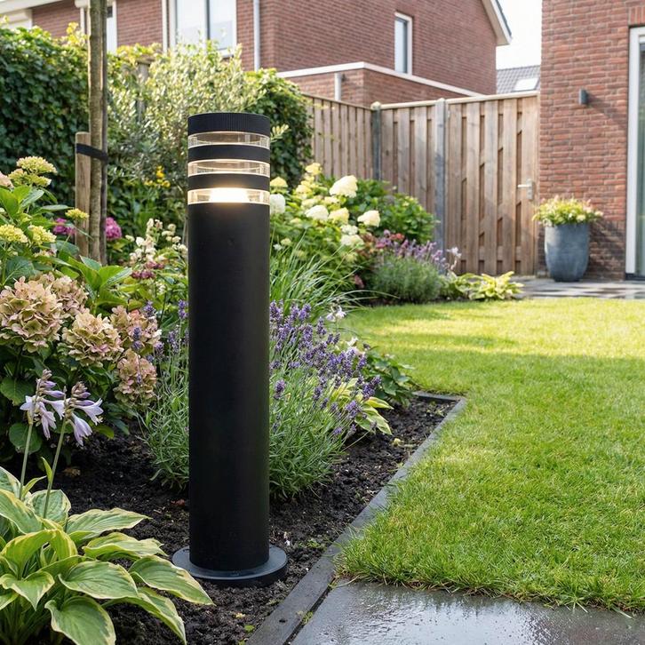 Moderne Buitenstaander E27 fitting 60 cm IP44 | Minorca, Tuin en Terras, Buitenverlichting, Staande lamp, Nieuw, Netvoeding, Ophalen of Verzenden