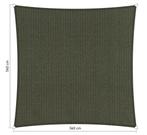 Premium schaduwdoek 3.6x3.6m vierkant waterdoorlatend De..., Tuin en Terras, Nieuw