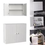 Wandopbergkast met Dubbele Deuren – Badkamer Wandkast, Verzenden, Nieuw