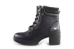 Mustang Veterboots in maat 40 Zwart | 10% extra korting, Kleding | Dames, Schoenen, Verzenden, Zwart, Overige typen, Zo goed als nieuw