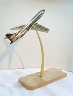 Modelvliegtuig - desk airplane model - brass nickel plated, Verzamelen, Luchtvaart en Vliegtuigspotten, Nieuw