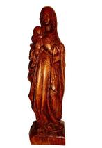 Beeld, Maria met kindje Jezus op arm - 40 cm - hard hout