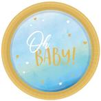 Blauwe Borden Oh Baby 23cm 8st, Verzenden, Nieuw