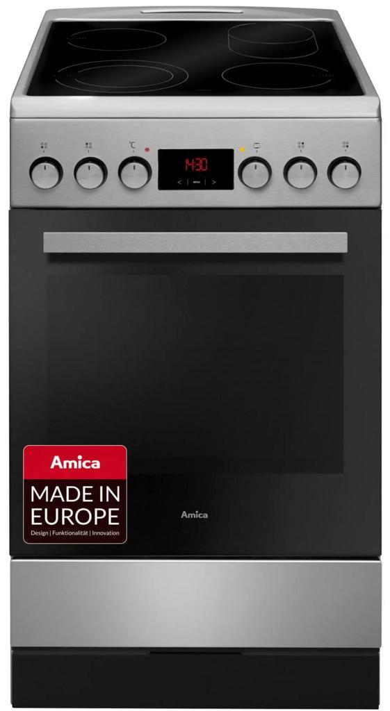 Amica Shc 903 001 E Keramisch Fornuis 50cm, Witgoed en Apparatuur, Fornuizen, Nieuw, 85 tot 90 cm, Ophalen of Verzenden