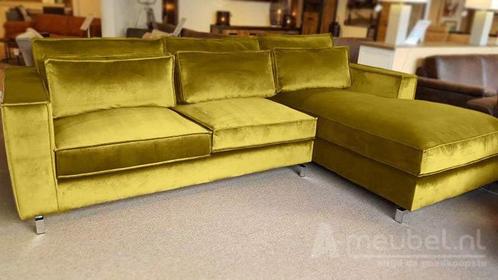 Loungebank Indijk - loungebanken - Geel, Huis en Inrichting, Banken | Sofa's en Chaises Longues, Nieuw, Stof
