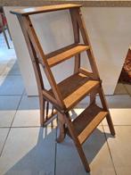 Klapstoel - Hout - Bibliotheekstoel/trap, Antiek en Kunst