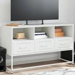 vidaXL Tv-meubel 100,5x39x60,5 cm staal wit, Huis en Inrichting, Kasten | Televisiemeubels, Minder dan 50 cm, Verzenden, 75 cm of meer