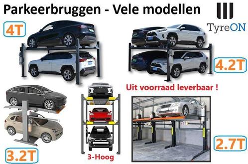 1, 2 , 4 koloms Parkeerbrug Parkeerbruggen tot 4.2T 230+400V, Auto diversen, Autostallingen en Garages