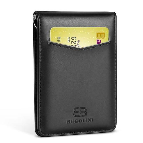 BUGOLINI Negotium - Leren portemonnee - Kaarthouder - Zwart, Sieraden, Tassen en Uiterlijk, Portemonnees, Zwart, Nieuw, Overige merken