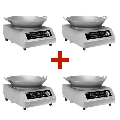 GGM Gastro | (4 stuks) Wok inductie kookplaat - 3,5 kW - |, Zakelijke goederen, Horeca | Keukenapparatuur, Fornuis, Frituur en Grillen