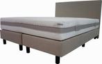 Hotel boxspring creme Micropocket HR55 - 140x200 cm, Verzenden, Nieuw, Beige, Modern