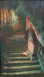 Achille Beltrame (1871-1945) - Dama al tramonto