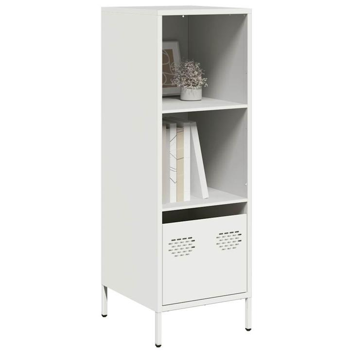 vidaXL buffetkast 35x39x103,5 cm staal wit, Huis en Inrichting, Kasten | Buffetkasten, Nieuw, Metaal, Verzenden