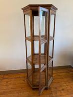 Vitrinekast - Teak - Hexagonaal, Antiek en Kunst