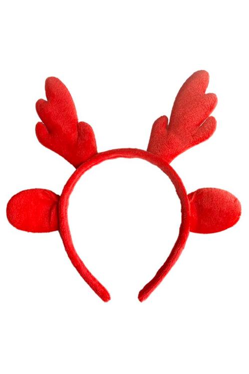 Haarband Rendier Rood Diadeem Gewei Hert Ree Eland Kerst Rud, Kleding | Dames, Carnavalskleding en Feestkleding, Accessoires, Nieuw